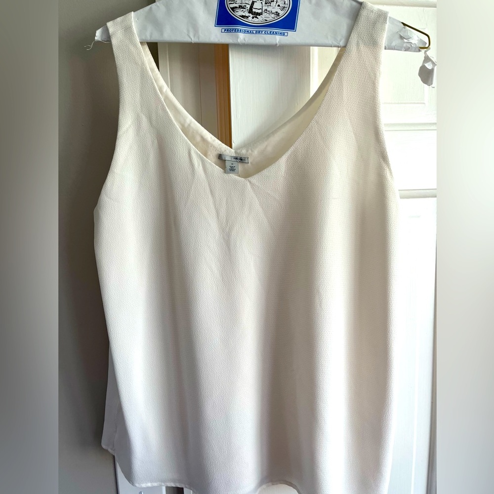 Halogen White Sleeveless Blouse